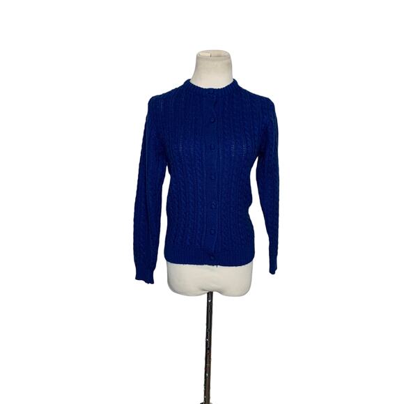 Country Roads blue buttoned cardigan sweater size small - Picture 11 of 11